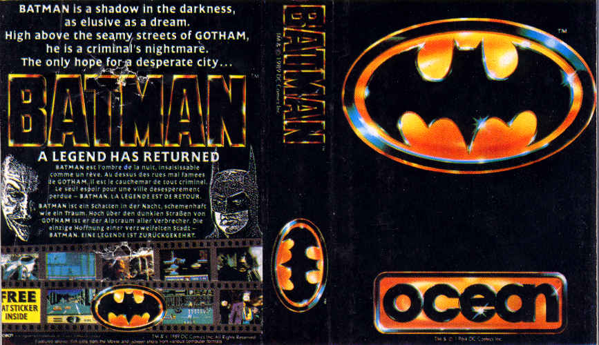 Bat Man box art for ZX Spectrum
